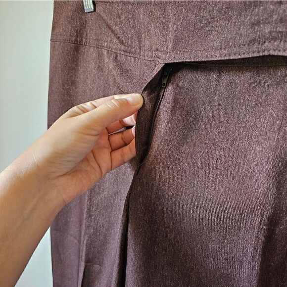 Vintage Y2K La Belle Brown And Gold Sparkle Pants Size 13 - Picture 4 of 7